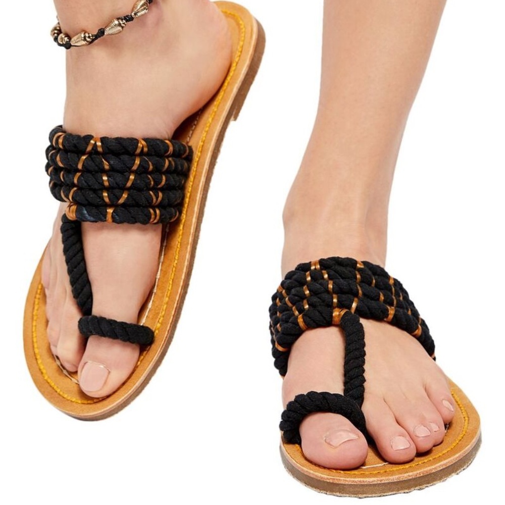 Free People Black Libre Sandal NWT